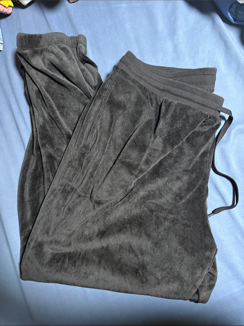 Black Velour Lounge Pants